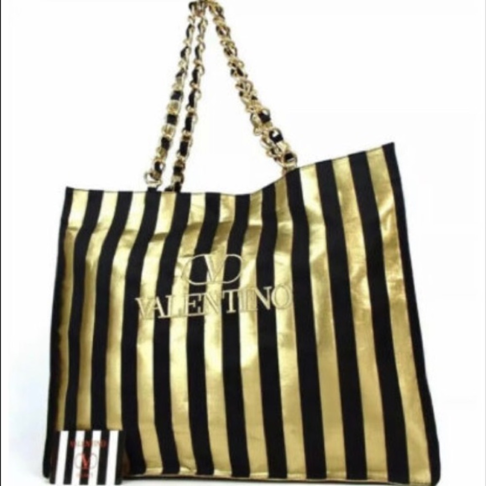 Authentic Valentino Tote - gorgeous bling New!